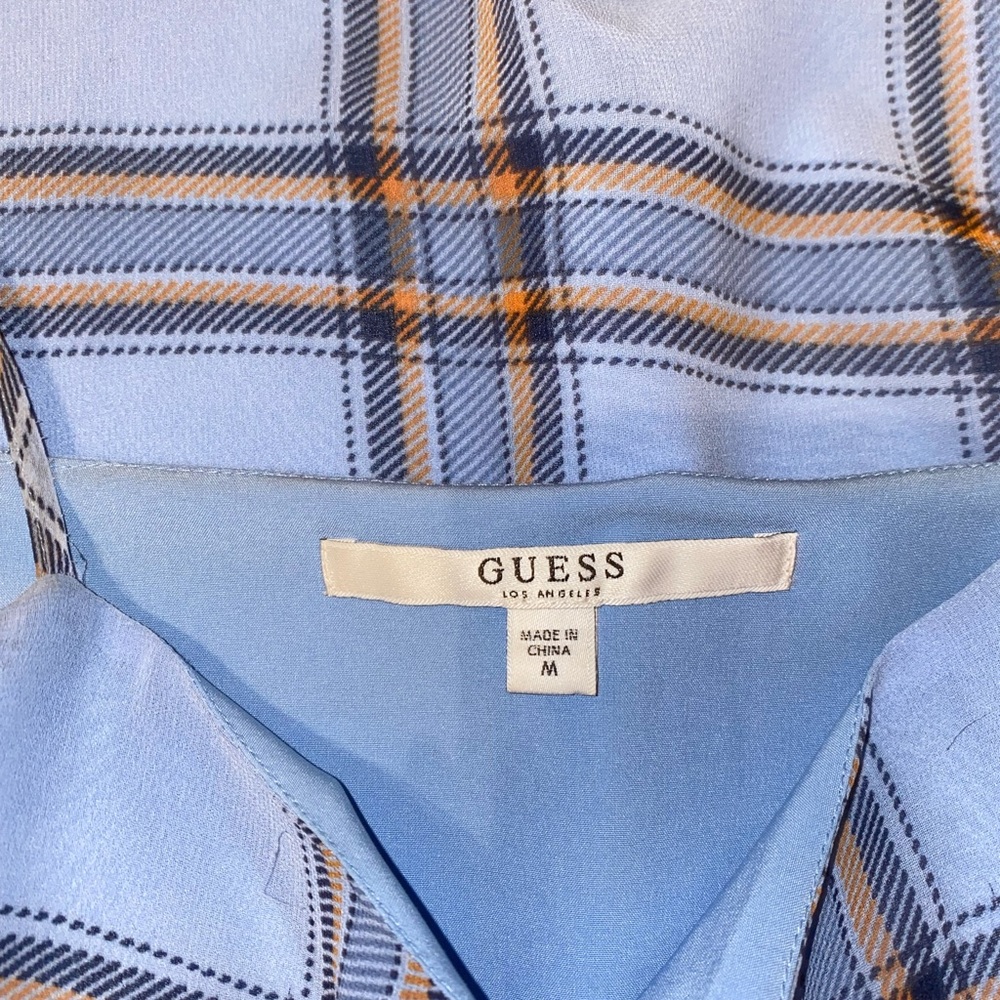 Guess plaid blue dress